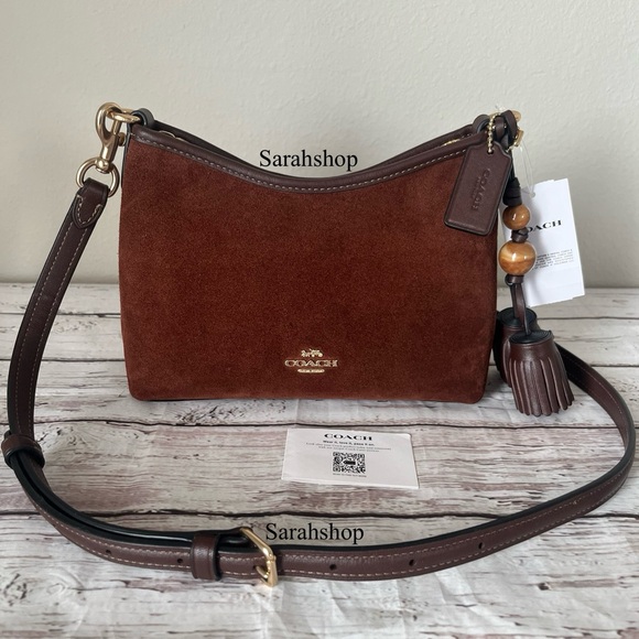 ✅Coach Laurel Small Shoulder Bag With Tassels - Picture 1 of 14